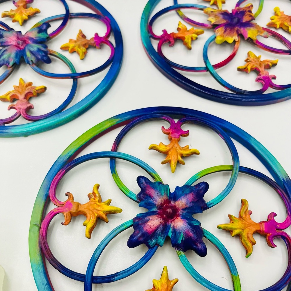 Ornate Rainbow Metal Wall Decor